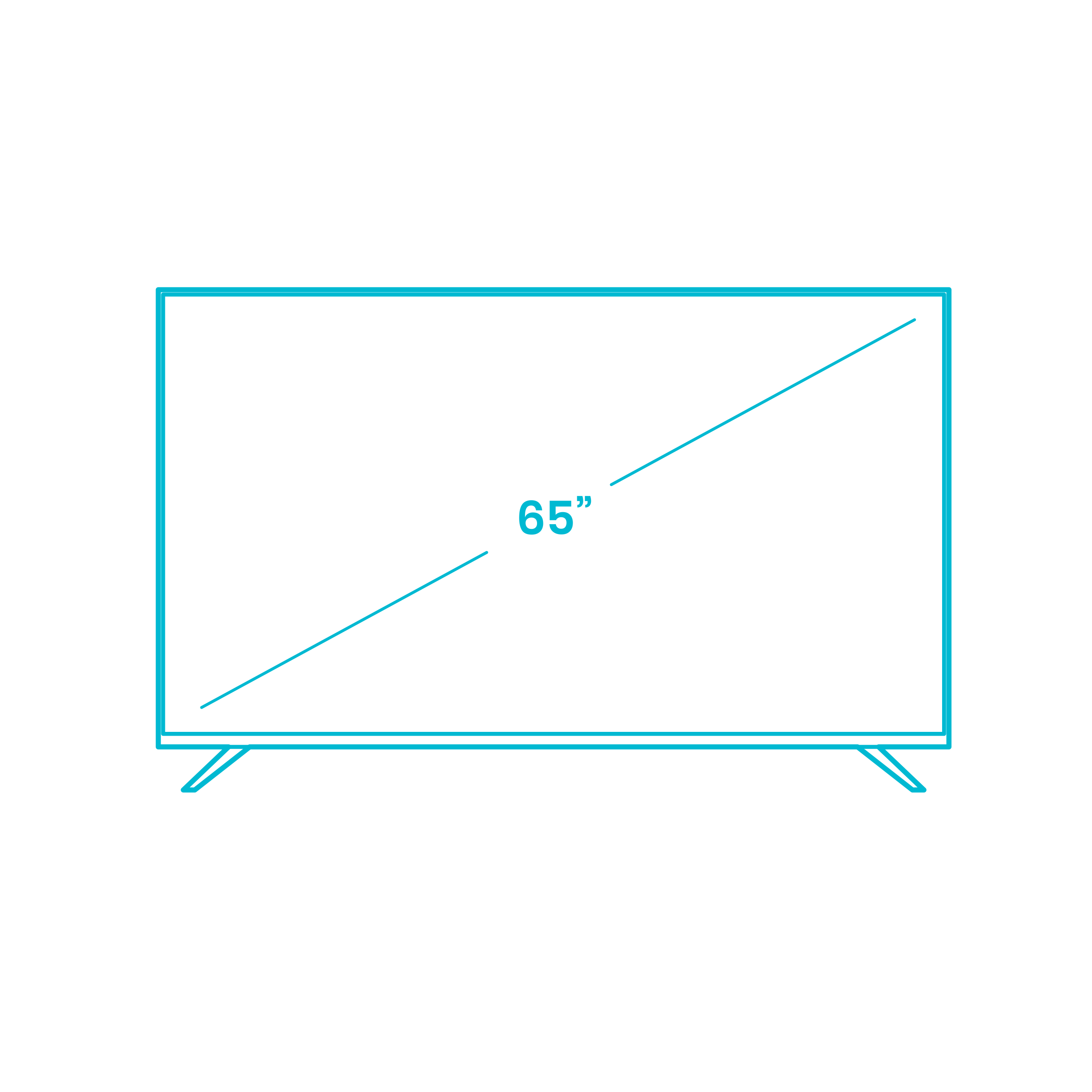 Digital Televisions Tvs Tcl 6 Series Roku Smart Tv 65 Inch Simple Line Art Svg Vector Free Vectors